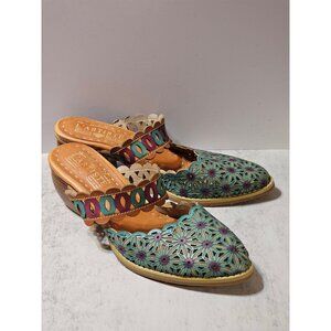 L'ARTISTE by Spring Step Rashida Slide Sandals Mules SZ 38 / US 7.5 - 8